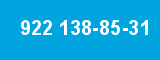 922 138-85-31
